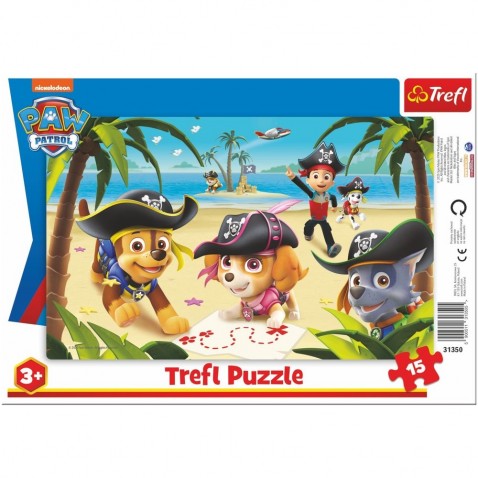 Puzzle deskové Přátelé z Tlapkové patroly/Paw Patrol 15 dílků