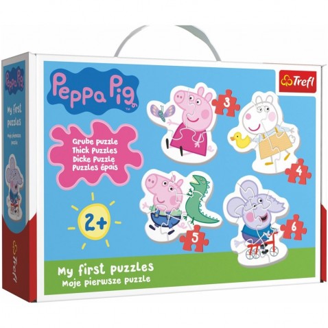 Puzzle pro nejmenší Prasátko Peppa/Peppa Pig 18 dílků