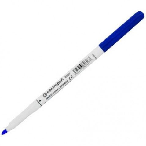 Popisovač Centropen 2507 whiteboard marker tenký modrý