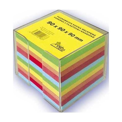 Špalíček Notes nelepený 90x90x90mm mix barev