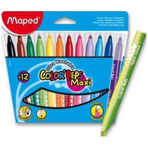 Popisovač Maped ColorPeps Maxi 12 barev
