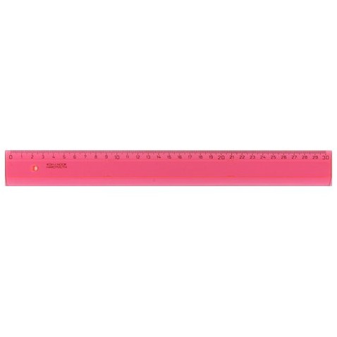Pravítko KOH-I-NOOR 30 cm růžové