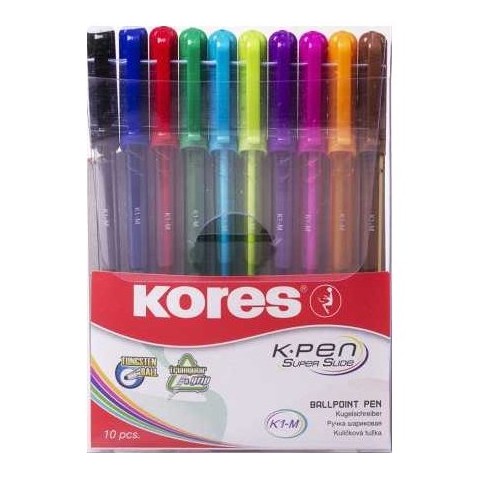 Kores kuličkové pero K-Pen sada 10 barev
