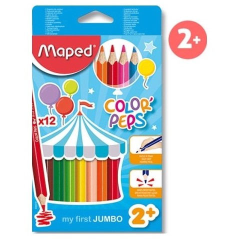 Pastelky Maped ColorPeps Jumbo 12 ks