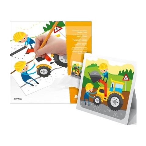 Omalovánky se stojánkem Stavba