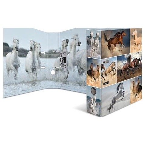 Pořadač A4 pákový lamino 7cm ANIMALS - HORSES
