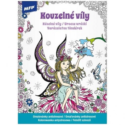 Omalovánky antistresové Kouzelné víly 210x290/32s