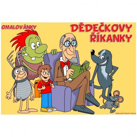 Omalovánky A5 lakované Dědečkovy říkanky