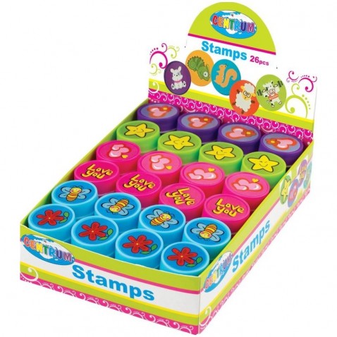 Razítka dětská samonamáčecí mix průměr 25mm