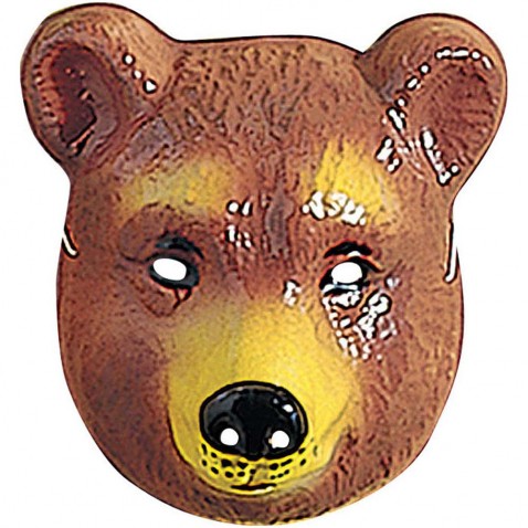 Karnevalová maska Medvěd dětská plast