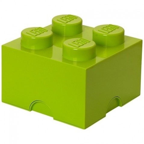LEGO úložný box 4 - sv. zelený