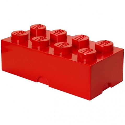 LEGO úložný box 8 - červený