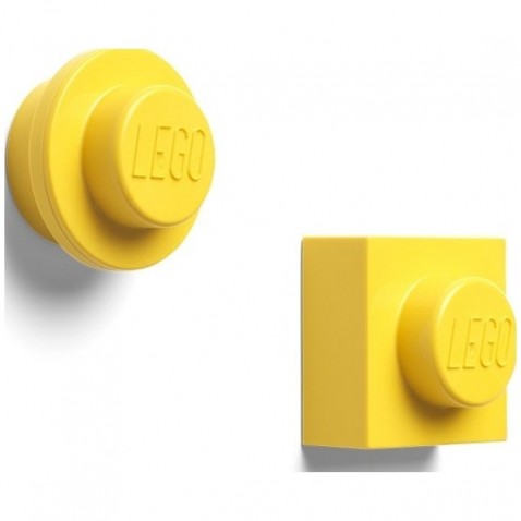 LEGO magnetky, set 2 ks žlutá