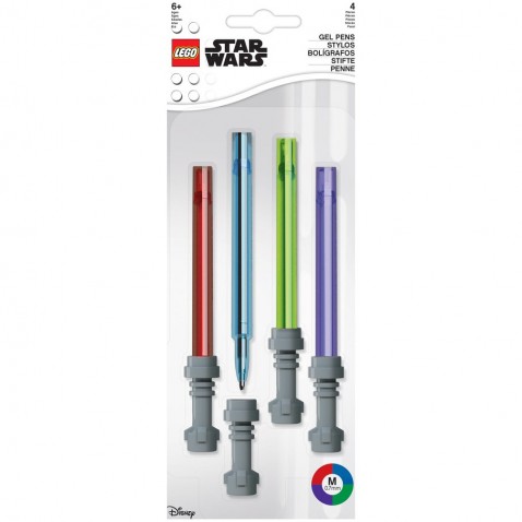 LEGO Star Wars Set Gelových per, světelný meč - 4 ks