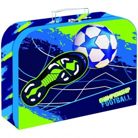 Dětský kufřík lamino 34 cm OXY Style Mini football blue