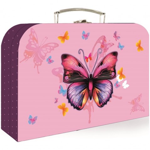 Dětský kufřík lamino 34 cm Motýl 21