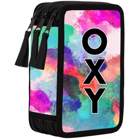 Třípatrový penál prázdný OXY Zero Batik