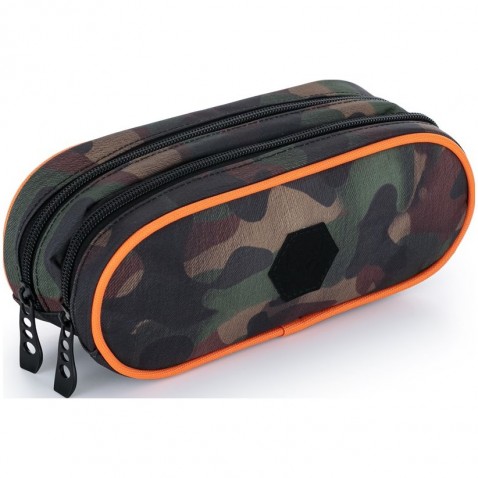 Pouzdro do školy OXY Sport Camo boy 2 zipy