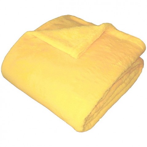Dadka Super soft deka světle žlutá 100x150