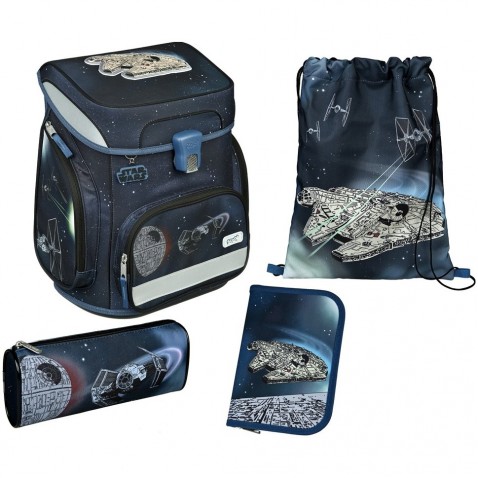 Školní aktovka PREMIUM Star Wars 4dílný set