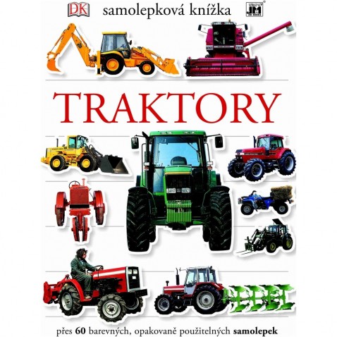 Samolepková knížka Traktory