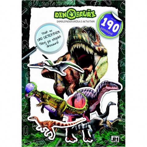Samolepková knížka s aktivitami Dinosauři