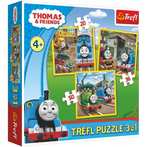 Trefl puzzle 3v1 Mašinka Tomáš