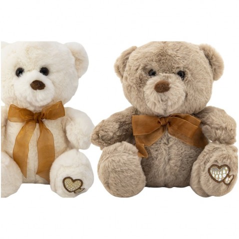 Medvídek sedící se mašlí plyš 20cm 2 barvy 0+