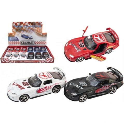 Auto Kinsmart Dodge Viper 12,5cm kov/plast na zpětné natažení