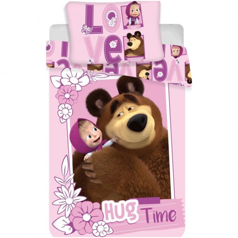 Povlečení do postýlky Máša a medvěd 