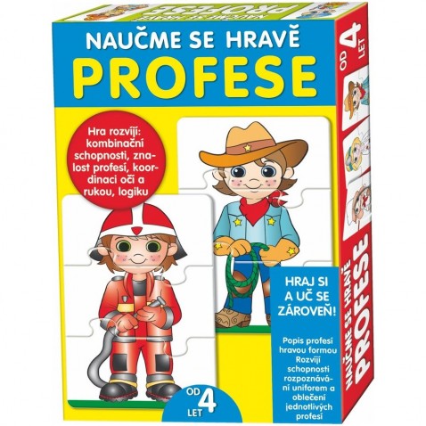 Puzzle deskové Naučme se hravě profese