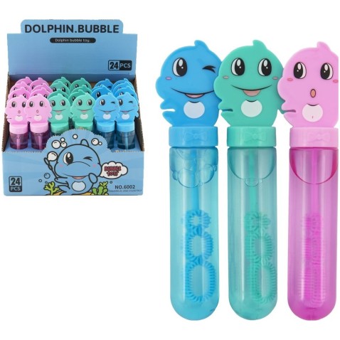 Bublifuk trubice delfín 14cm 3 barvy