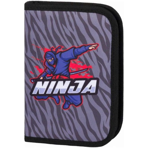 BAAGL Školní penál klasik dvě klopy Ninja