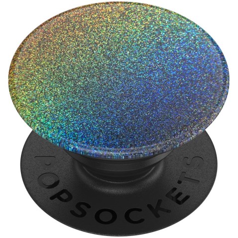 PopSockets PopGrip Gen.2, Midnight Flare, stříbrnošedý s třpytkami, holografický efekt