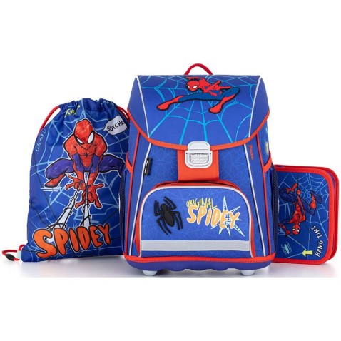 Školní aktovka Oxybag PREMIUM Spiderman 3dílný set