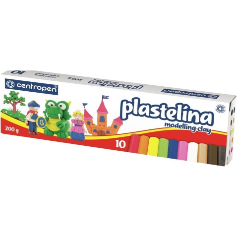 Plastelína Centropen 10 barev 200g v krabičce