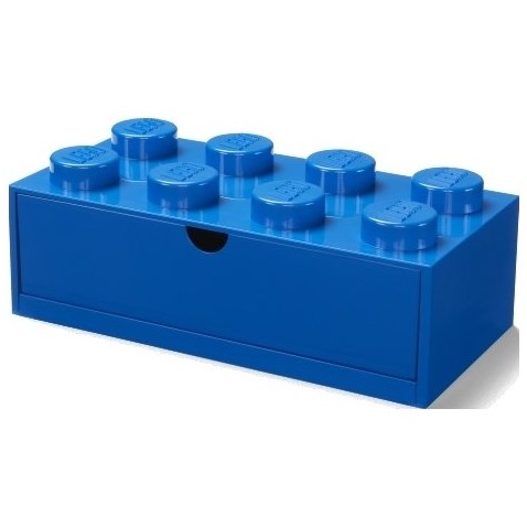 Stolní box LEGO 8 se zásuvkou - modrá