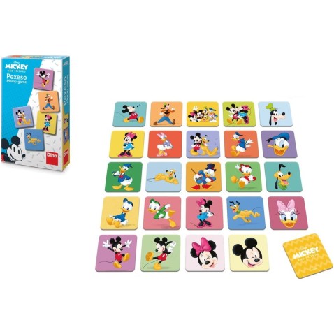 Dino Pexeso Mickey a kamarádi 48ks pevných kartiček