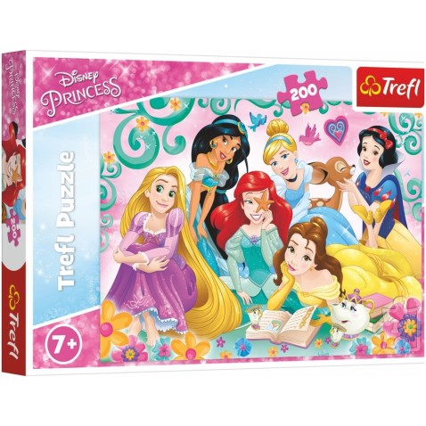 Trefl Puzzle Šťastný svět princezen/Disney Princess 200 dílků