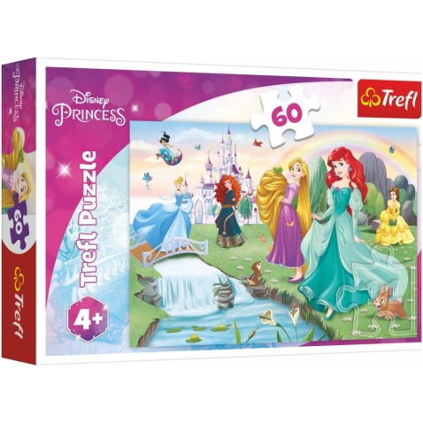 Trefl Puzzle Poznejte princezny 60 dílků