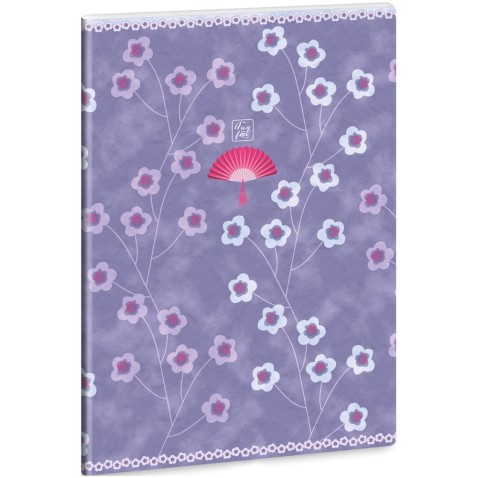 Ars Una Sešit 445 Fan Blooms A4 čtverečkovaný