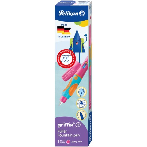 Bombičkové pero pro praváky Griffix 4 růžové