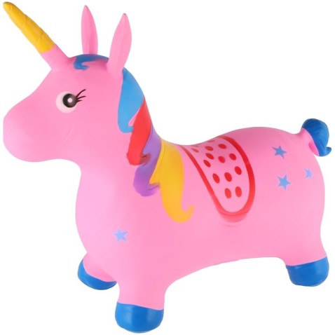 Hopsadlo jednorožec 28cm růžové