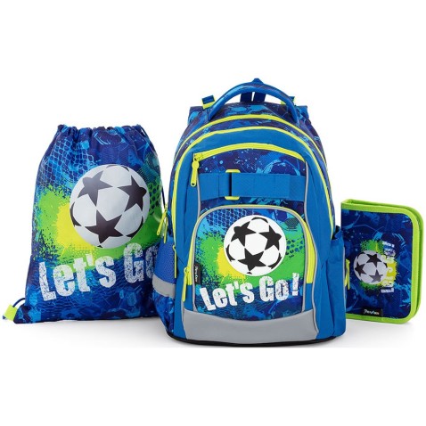 Školní batoh OXY GO fotbal 3dílný set