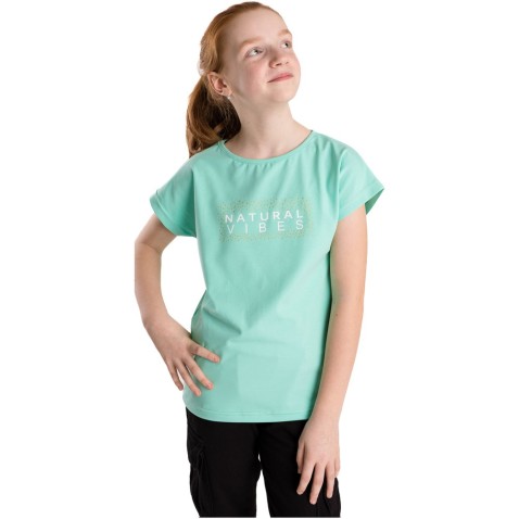 Dívčí tričko Bettymode NATURAL VIBES krátký rukáv mátové