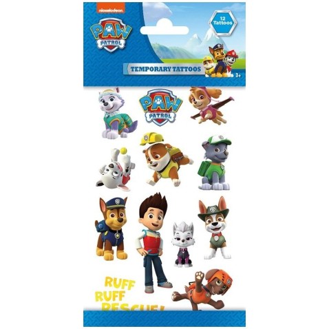 Tetování barevné Tlapková patrola/Paw patrol 12ks