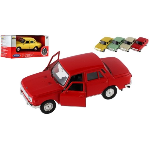 Auto Welly Wartburg 353 kov/plast 12cm 4 barvy na volný chod