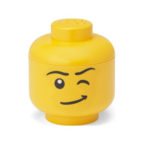 LEGO úložná hlava mini - Mrkající chlapec