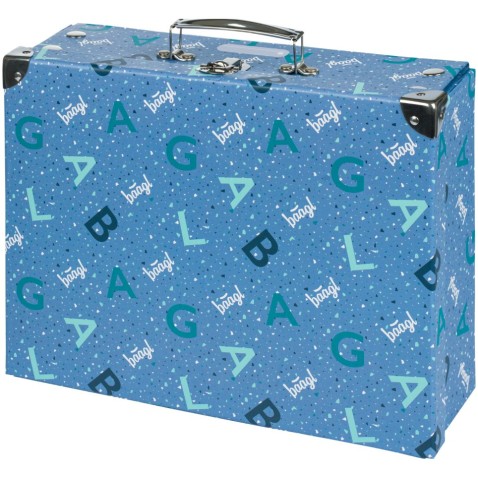 Kufřík na výtvarku Baagl Logo modrý