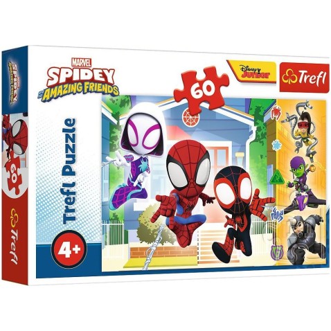 Trefl Puzzle Ve Spideyho světě/Spidey a jeho úžasní přátelé 60 dílků